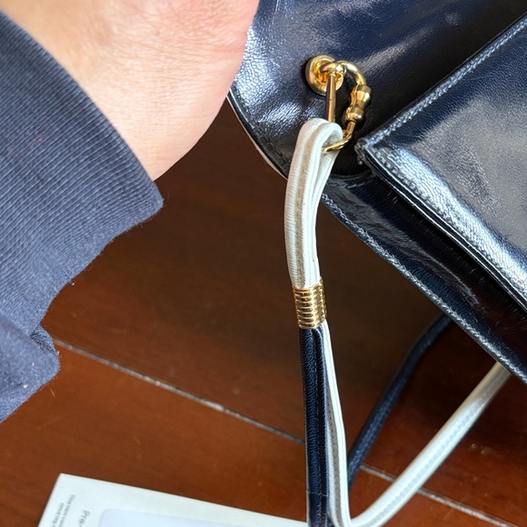 Bally Dark Blue Women's crossbody Bag. Already authenticated by the real real - Picture 4 of 7